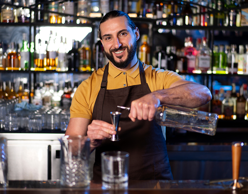 bartender working club