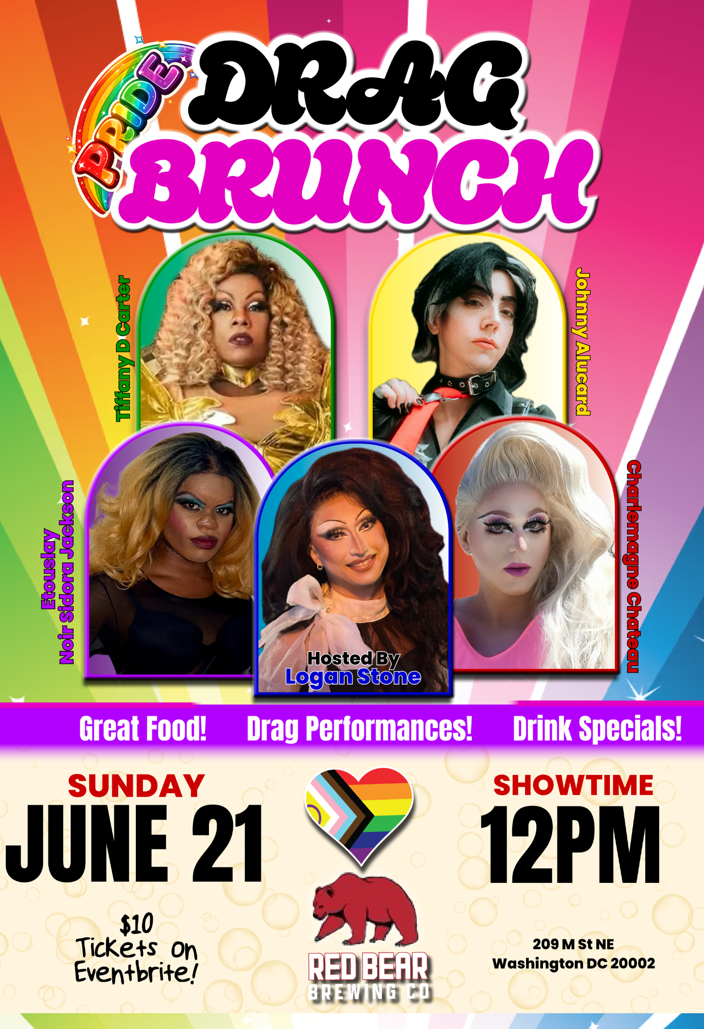 Pride Drag Brunch June 21